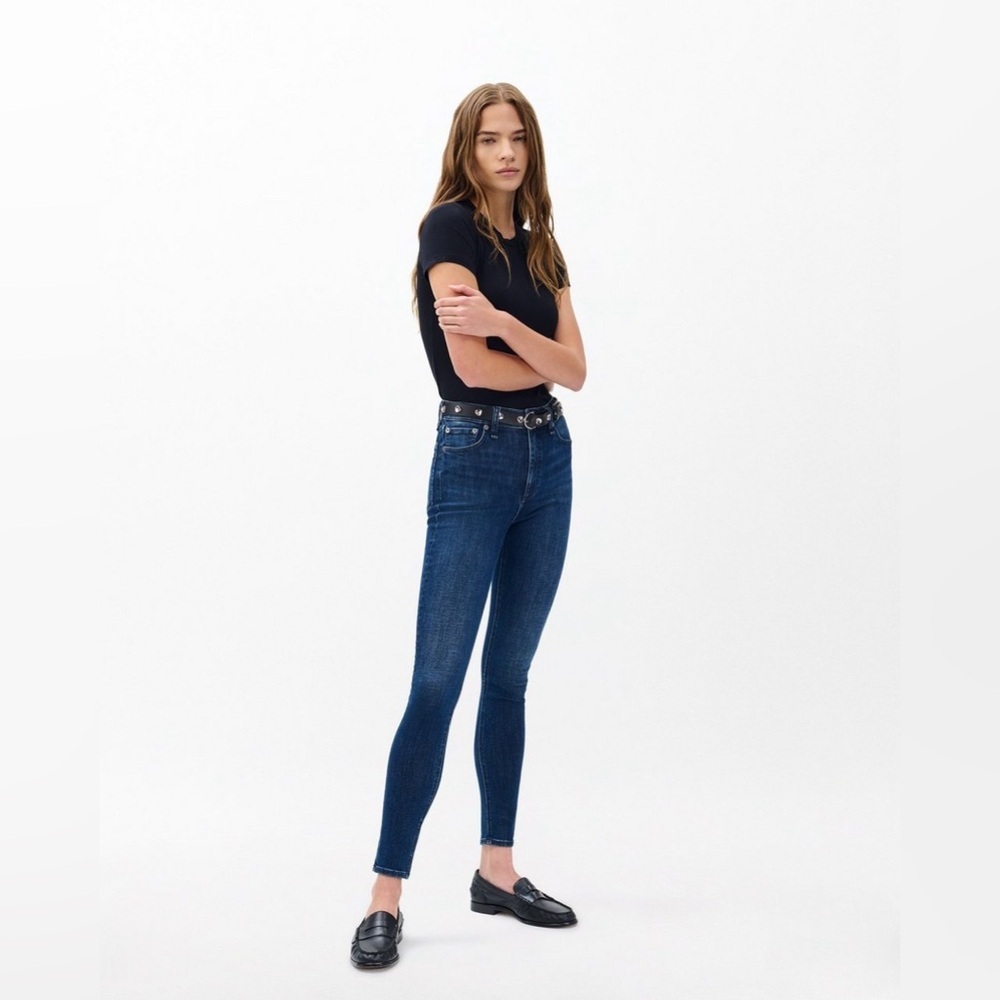 26. rag & bone Women's Skinny Jeans - Dark Blue Size 24